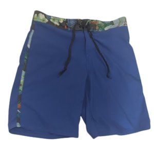 ---  Blue, green Swim Trunks Size 32